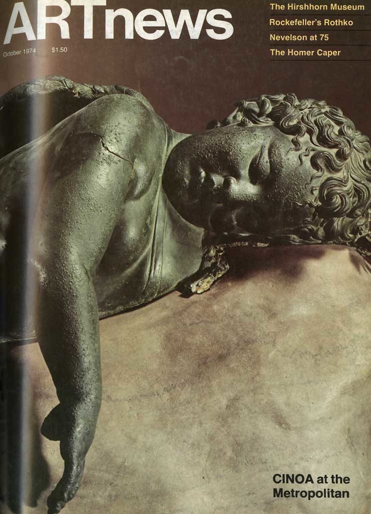 <p>Hayden Herrera, “<em>Cy Twombly, Robert Rauschenberg</em>,” <em>ARTnews</em> 73, no. 8 (October 1974): 110. © 1974 ARTnews, LLC (www.artnews.com)</p>
