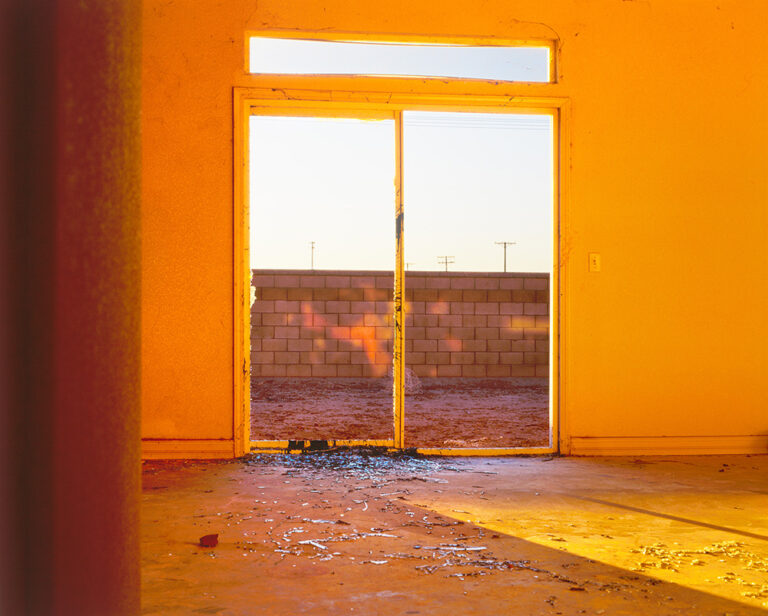 Light coming through glass doors