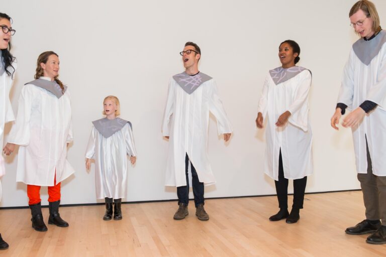 Performance view, Chris Kallmyer, A Paradise Choir
