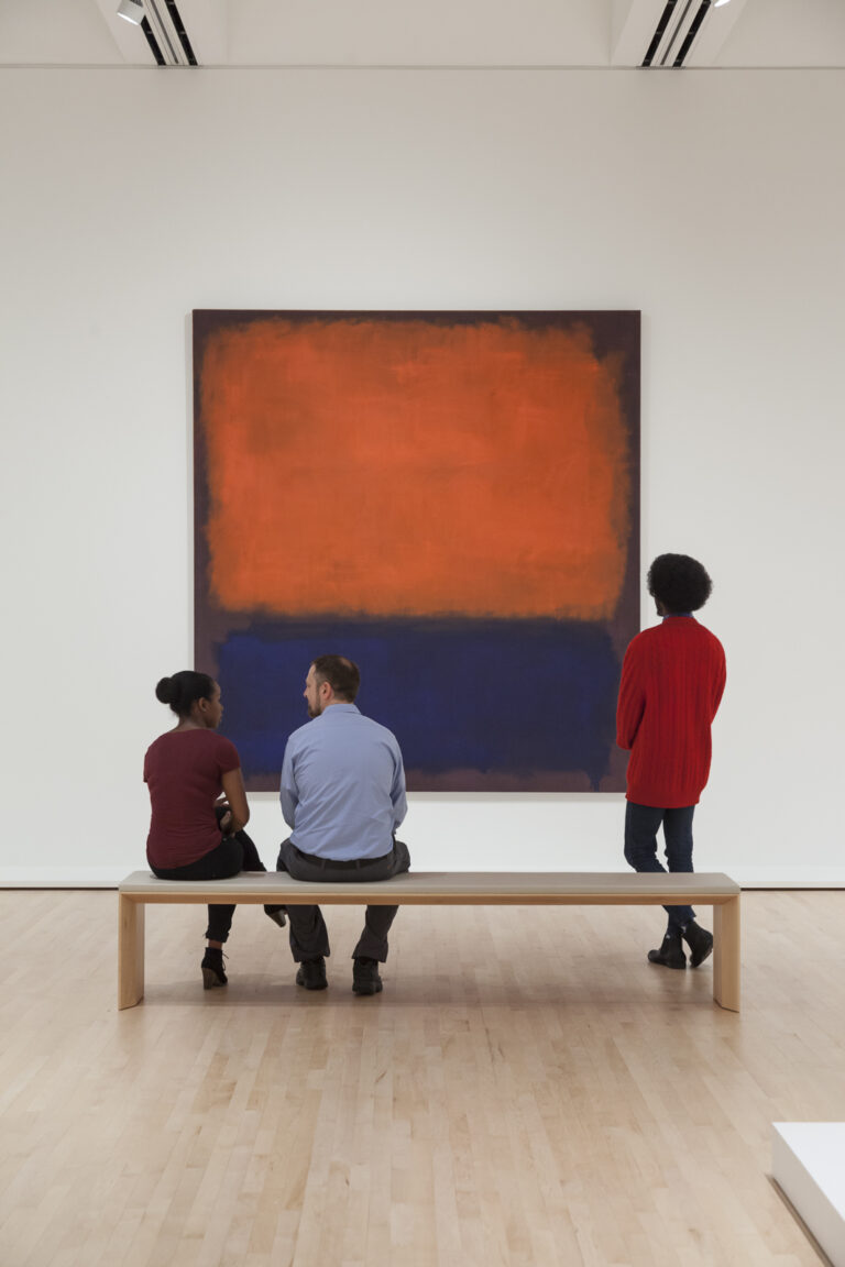 SFMOMA galleries with visitors