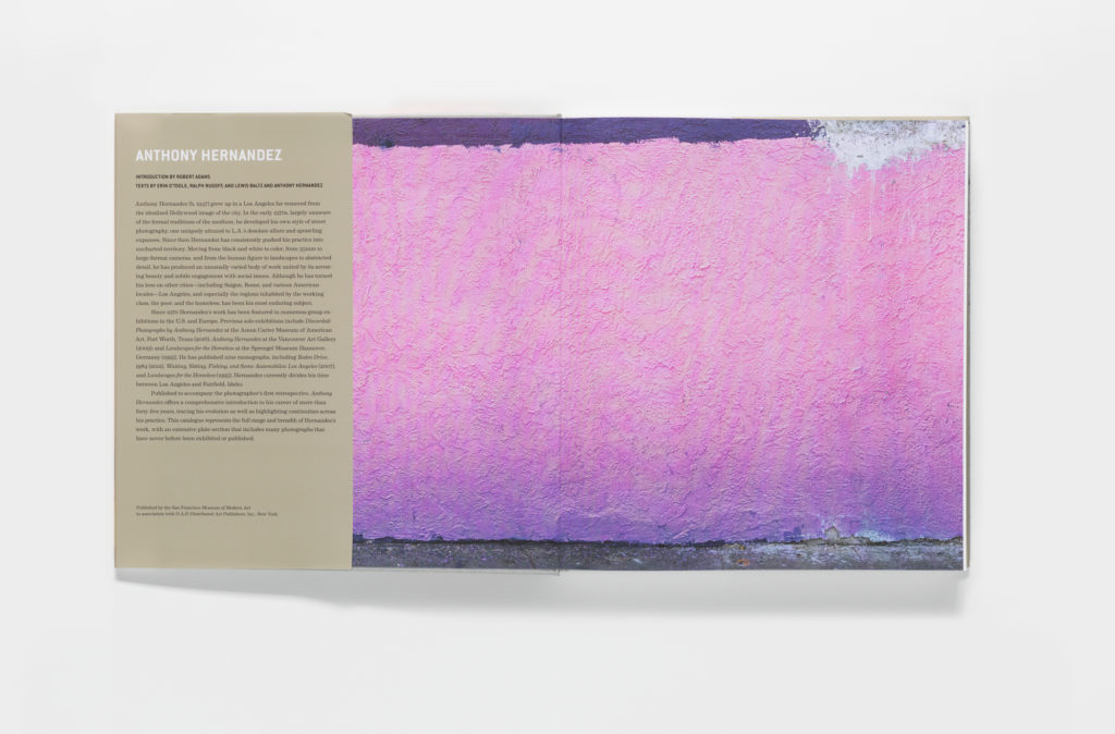 Anthony Hernandez publication inside cover