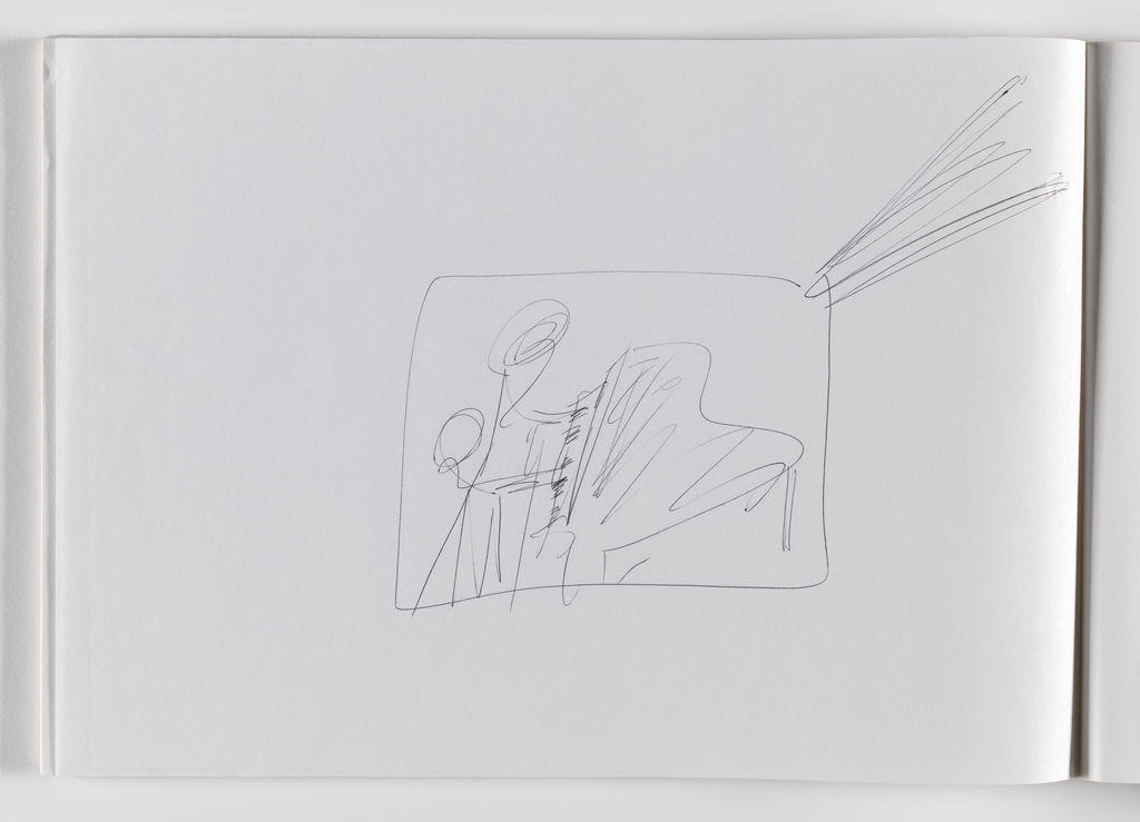 Nam June Paik, Untitled, from Untitled Notebook, 1980 page 10