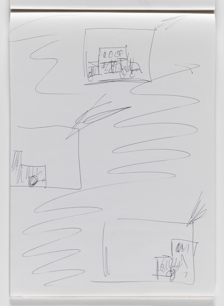 Nam June Paik, Untitled, from Untitled Notebook, 1980 page 27