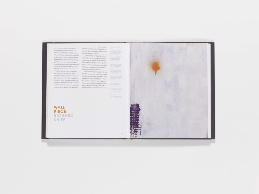Jasper Johns publication foldout pages 106-107 (closed)