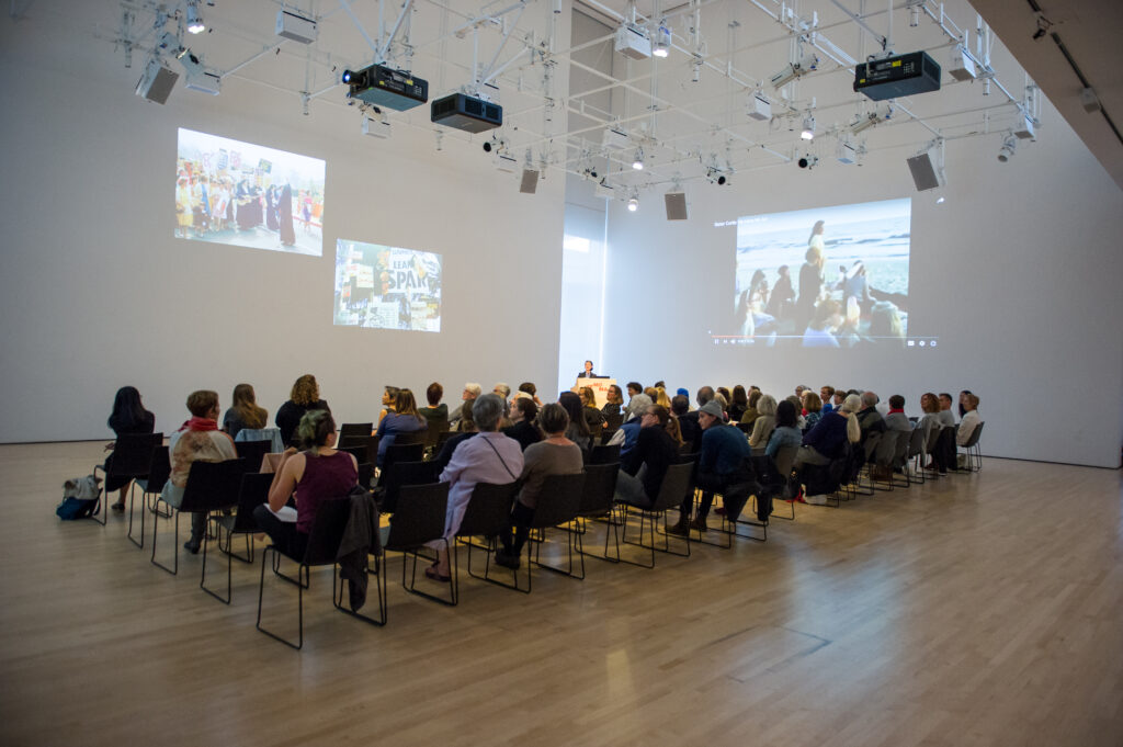 Lecture audience in the White Box