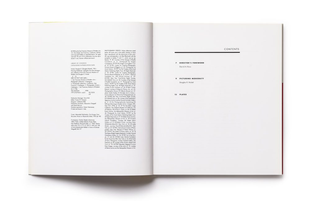 Picturing Modernity contents