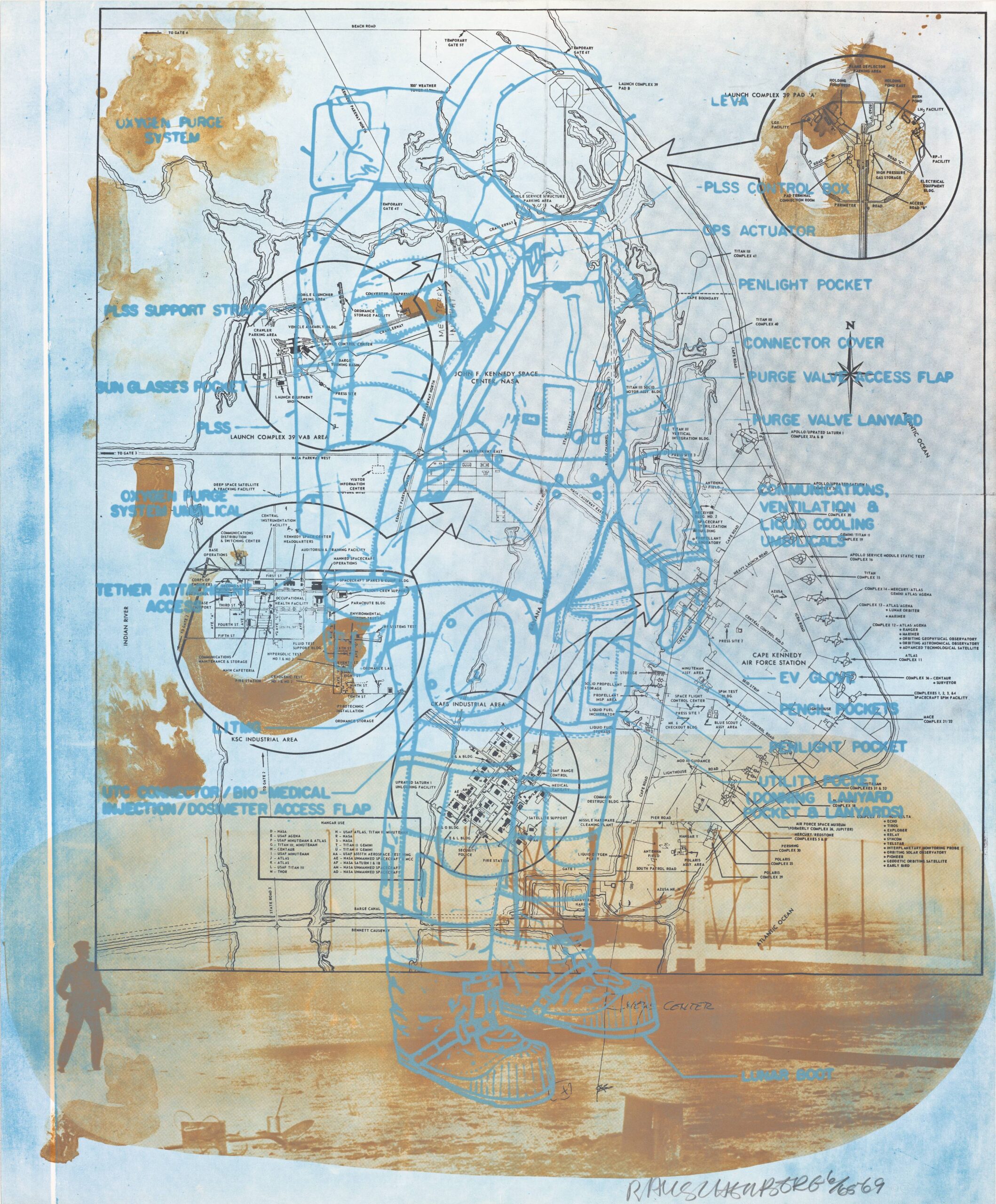 Robert Rauschenberg, Trust Zone (Stoned Moon), 1969 · SFMOMA