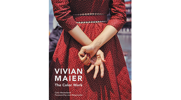 Cover of Vivian Maier book featuring a photograph of a woman in a red dress
