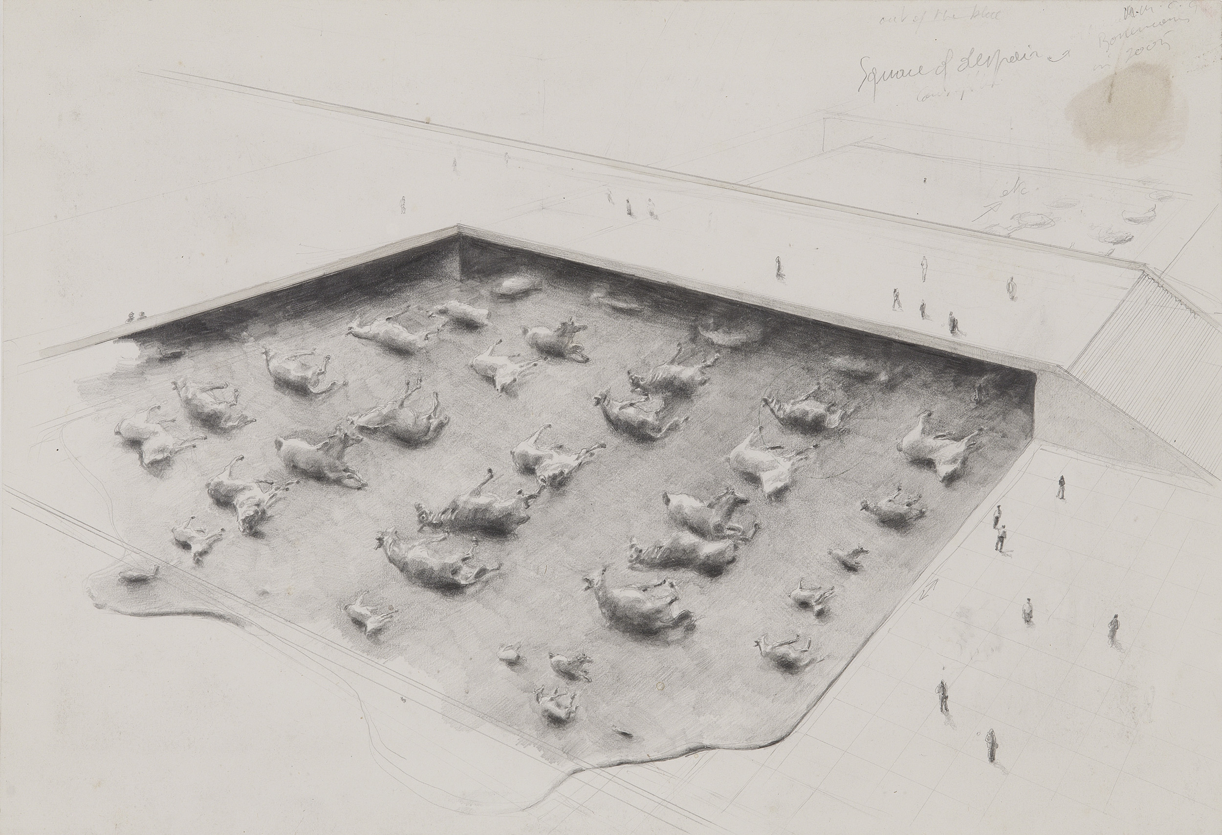 Michaël Borremans, Square of Despair, 2005 · SFMOMA