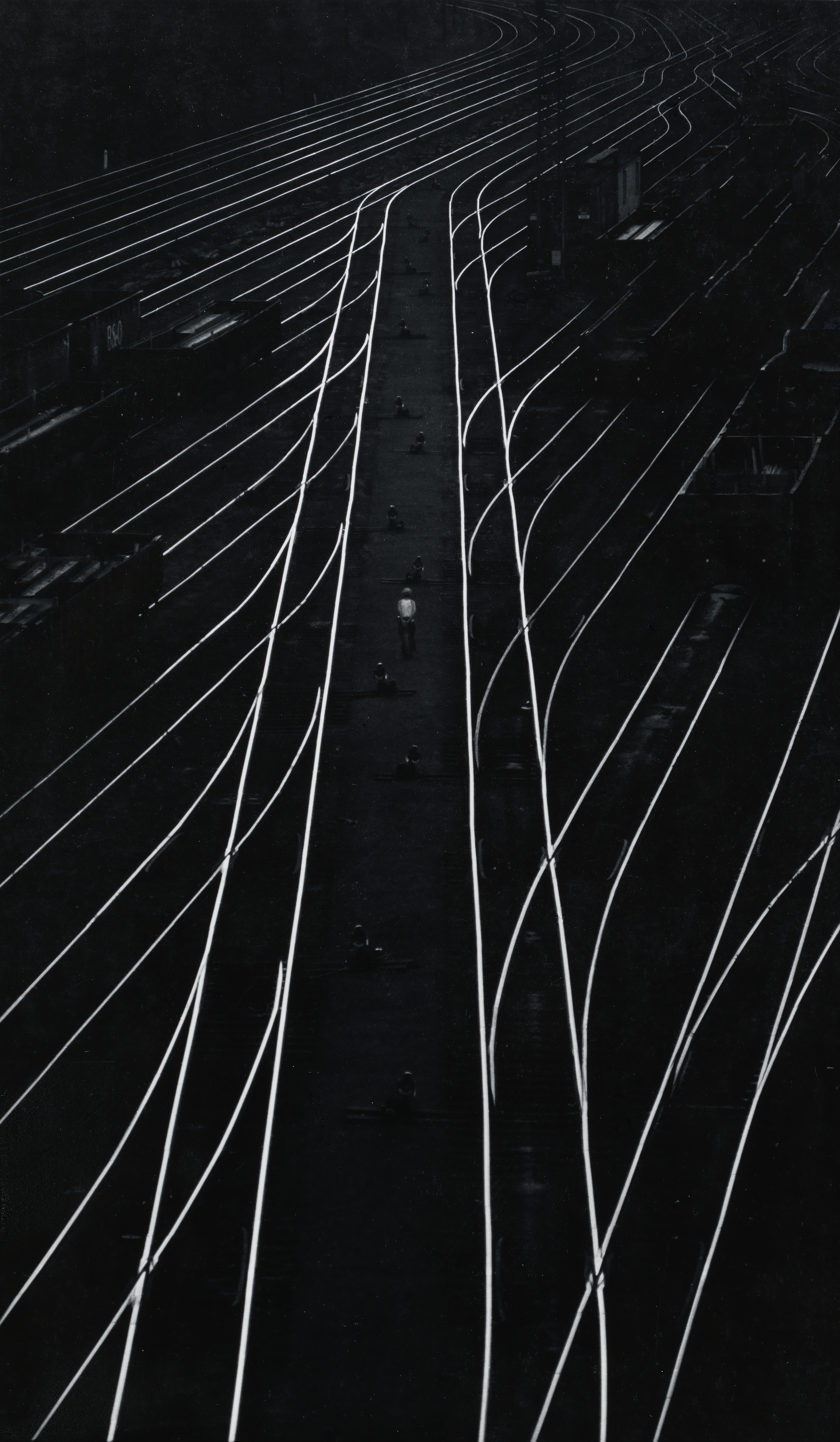 W. Eugene Smith, Train Tracks, from the essay Pittsburgh, 1955-56