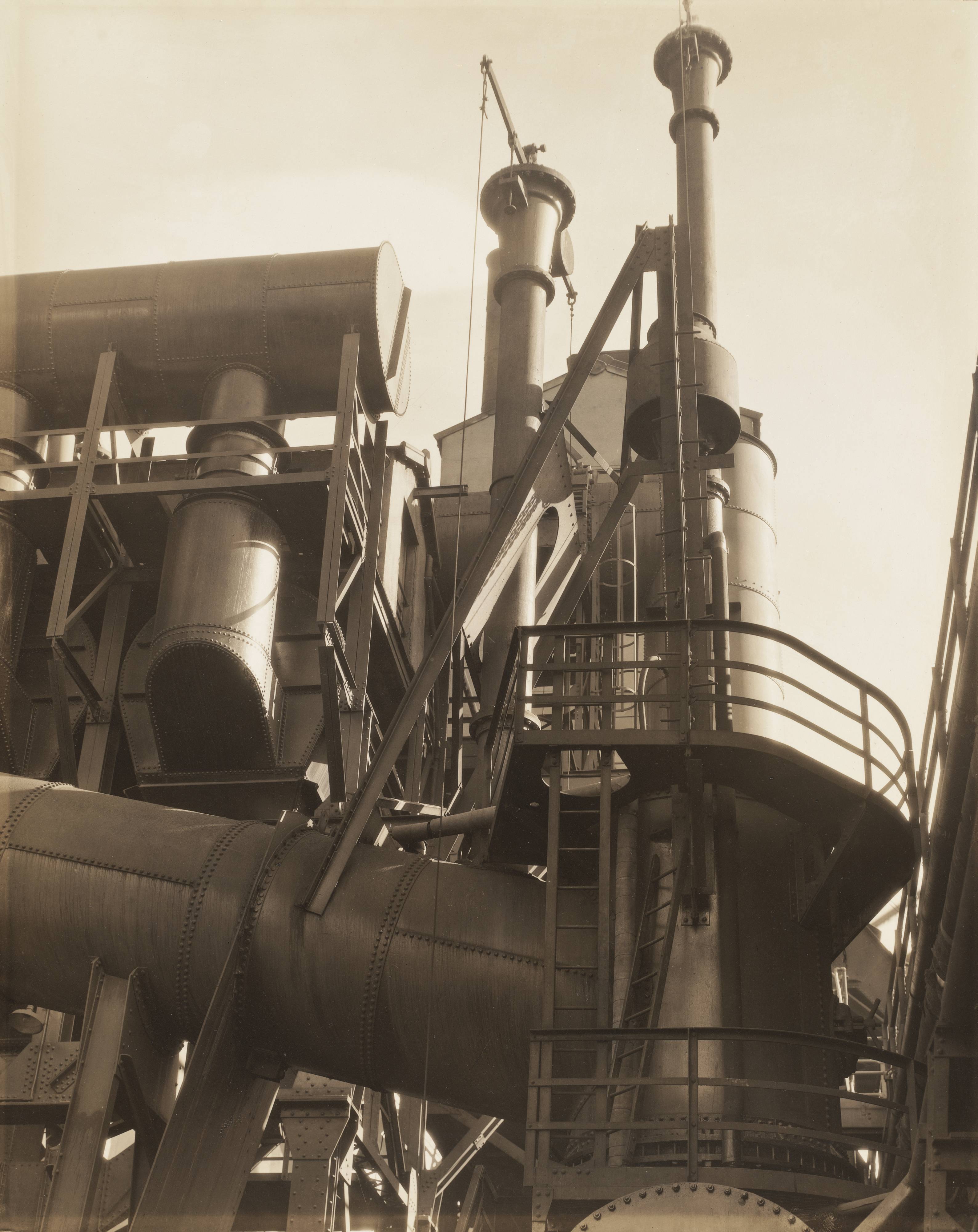 Charles Sheeler, Bleeder Stacks, River Rouge Plant, Ford Motor Company,  1927  SFMOMA