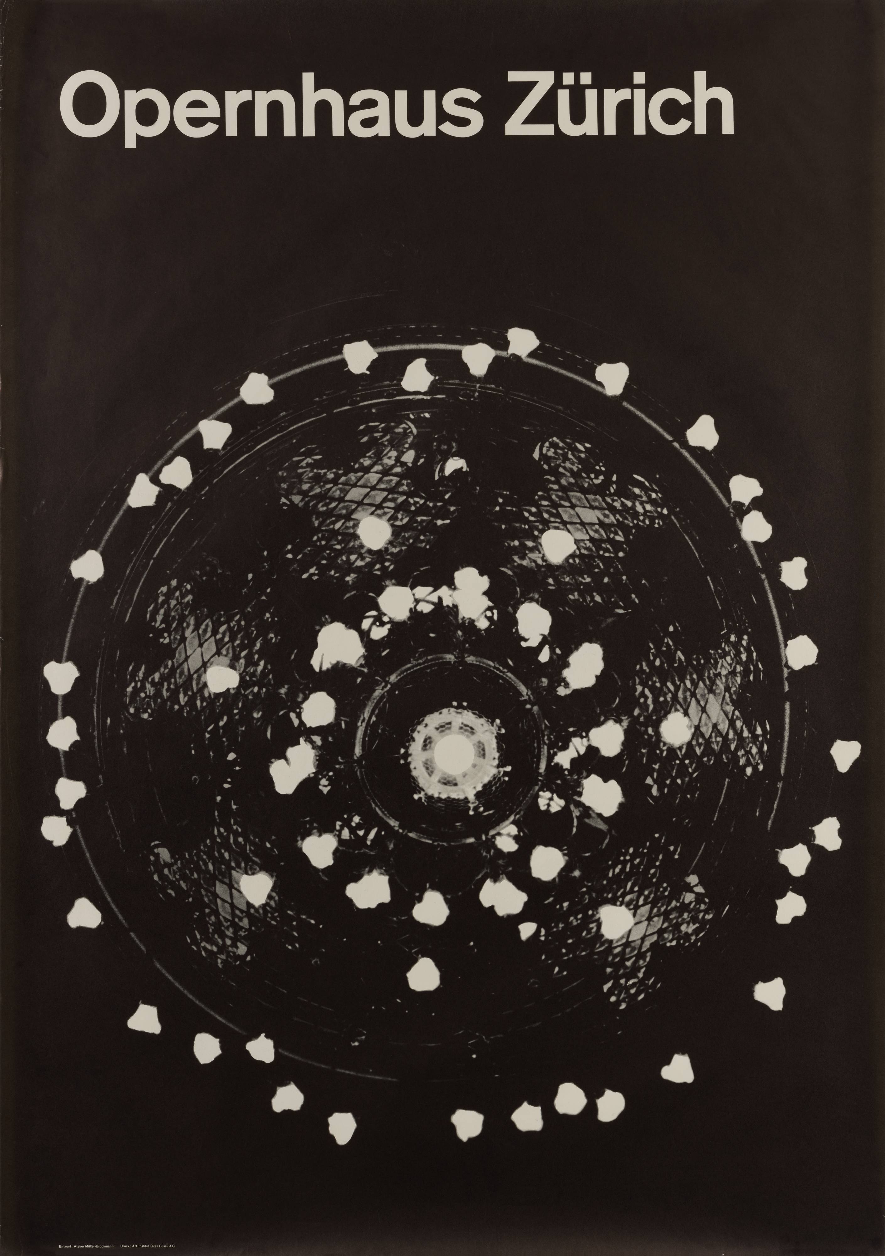 Josef Müller-Brockmann, Opernhaus Zürich poster, 1964 · SFMOMA