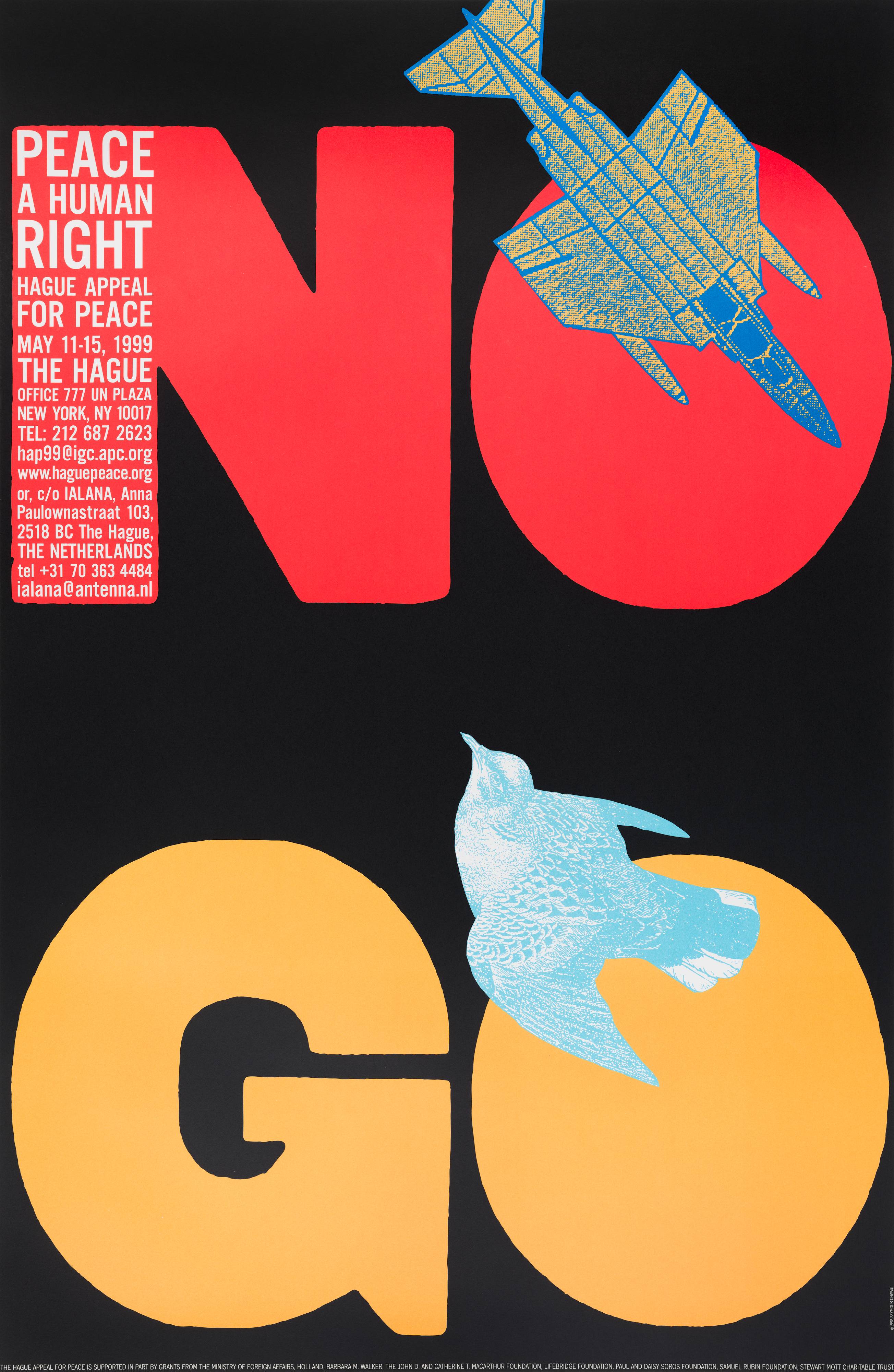 Seymour Chwast, No Go poster, 1998 · SFMOMA