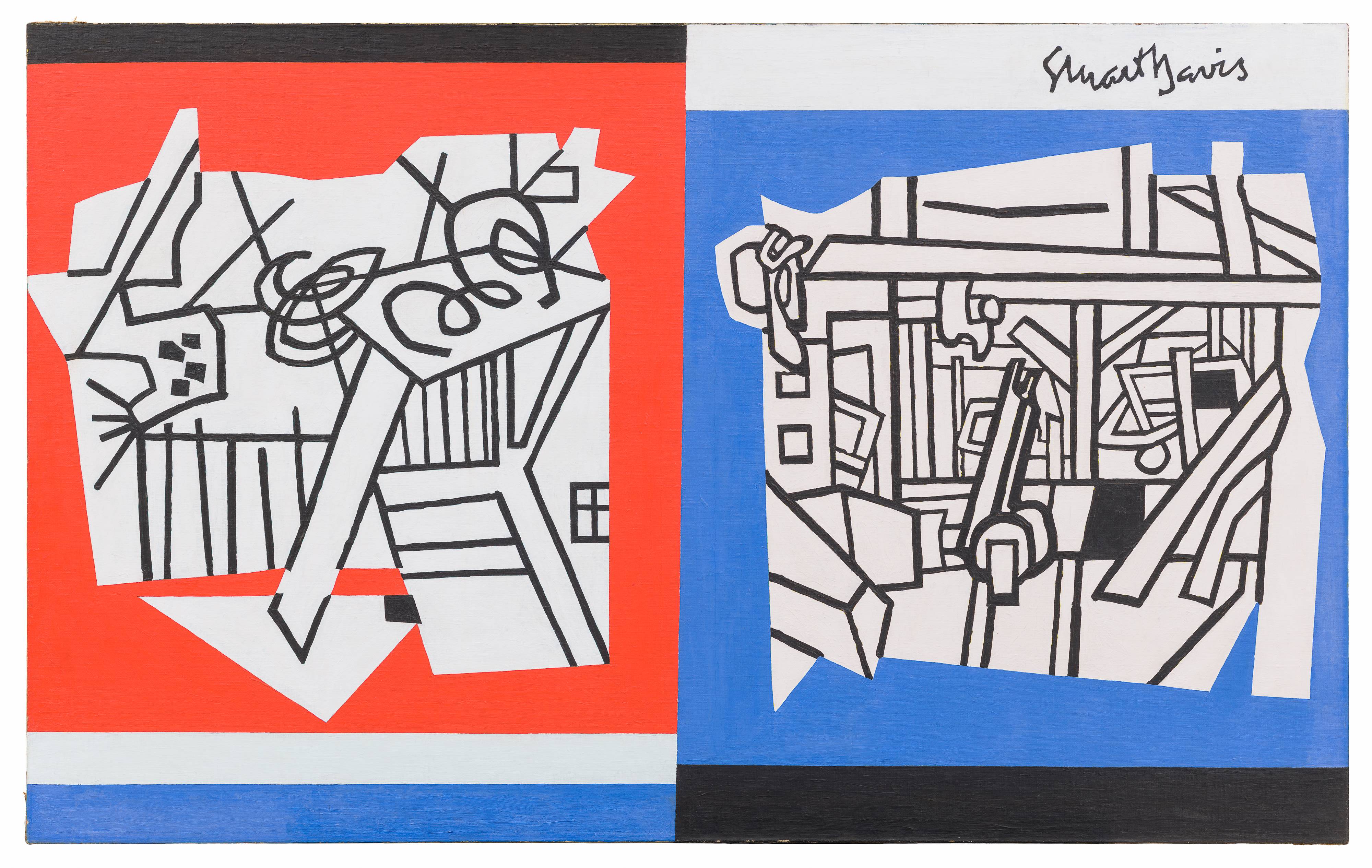 Stuart Davis, Deuce, 1954 · SFMOMA