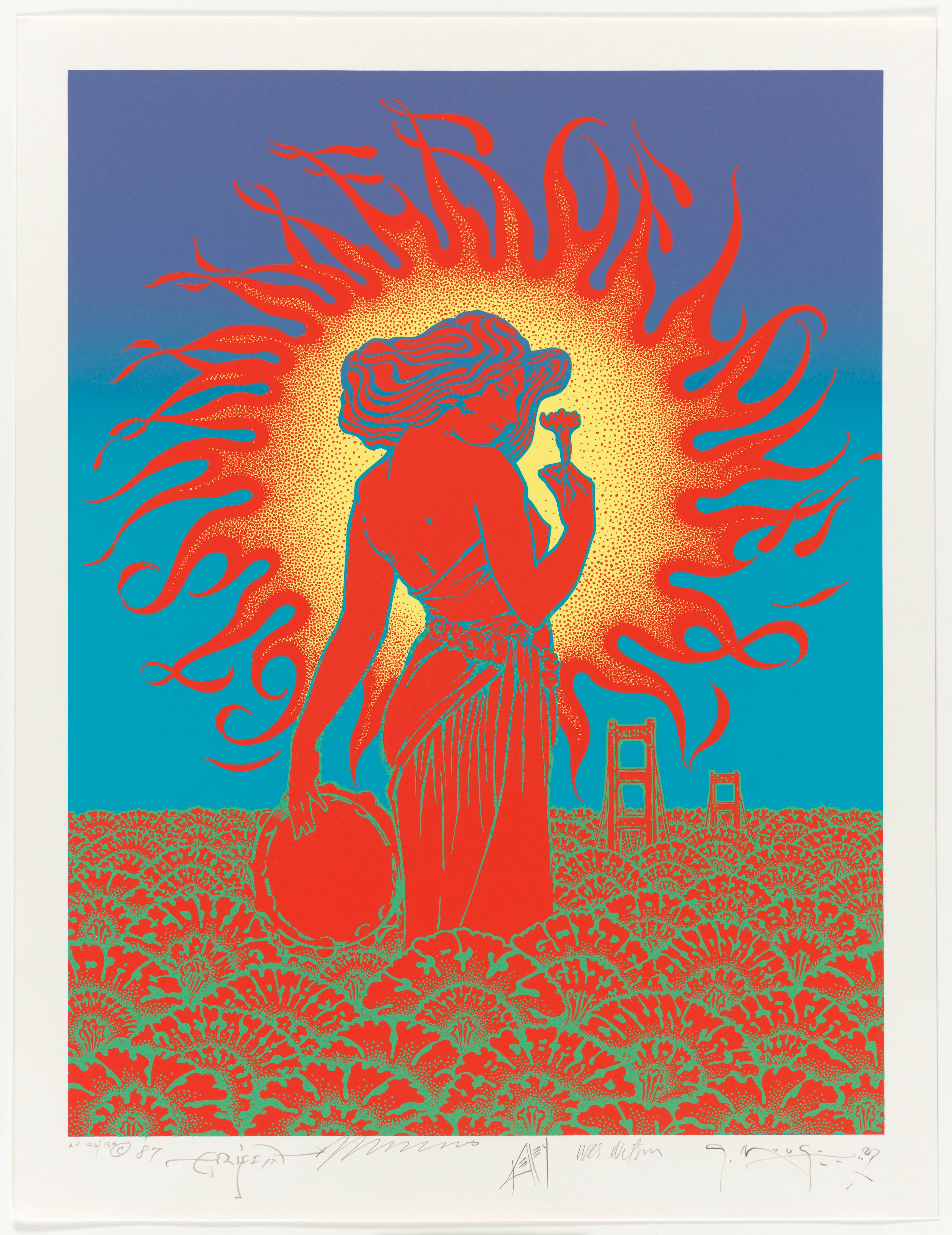 Victor Moscoso, Summer of Love, 1987 · SFMOMA