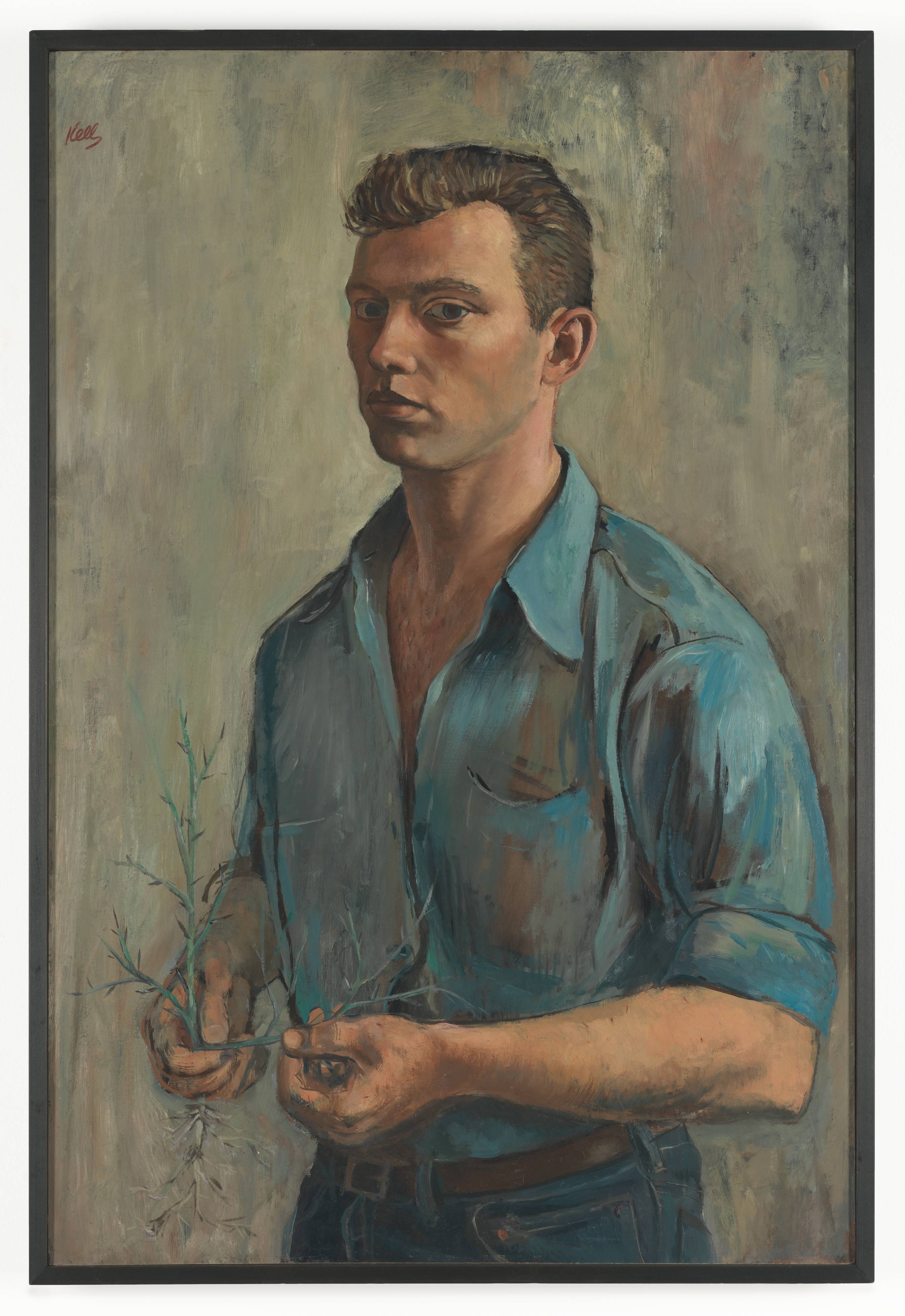 Ellsworth Kelly, Self-Portrait with Thorn, 1947 · SFMOMA