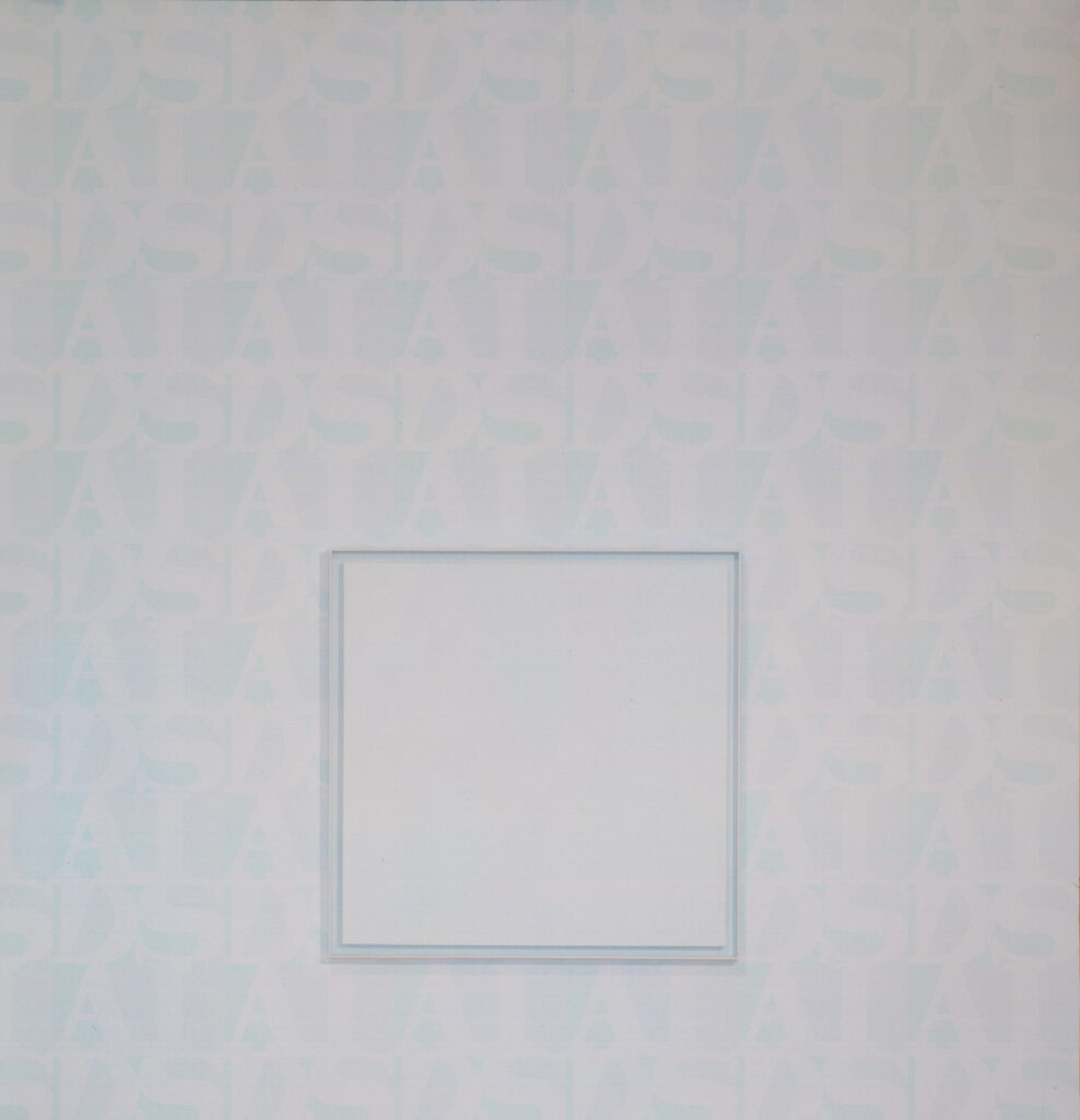 Felix Partz, White AIDS #5, 1993 · SFMOMA