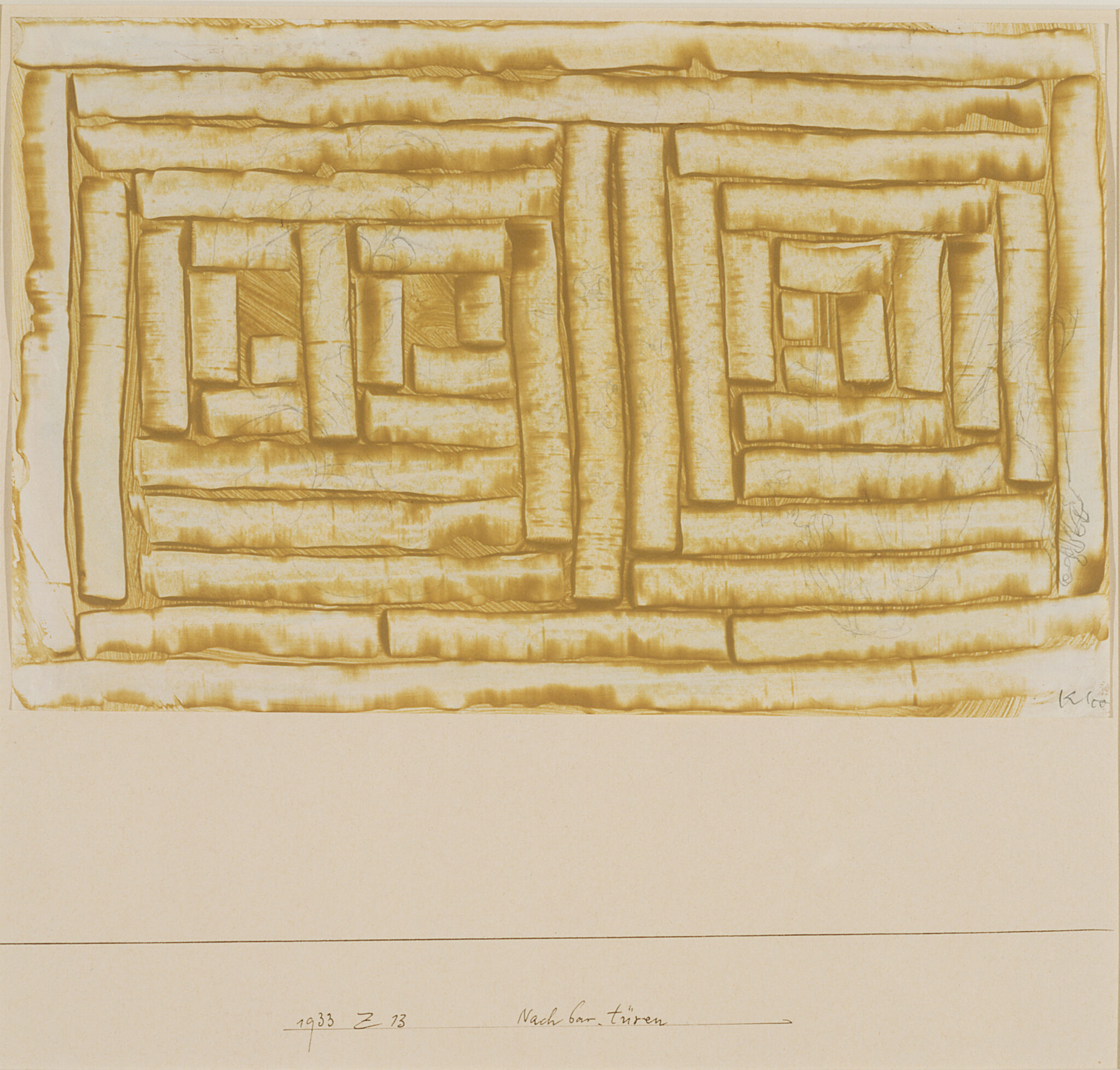 Paul Klee, Nachbar-türen (Neighboring Doors), 1933 · SFMOMA