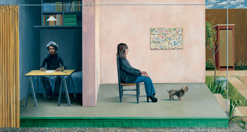 David Hockney, Shirley Goldfarb + Gregory Masurovsky, 1974 · SFMOMA