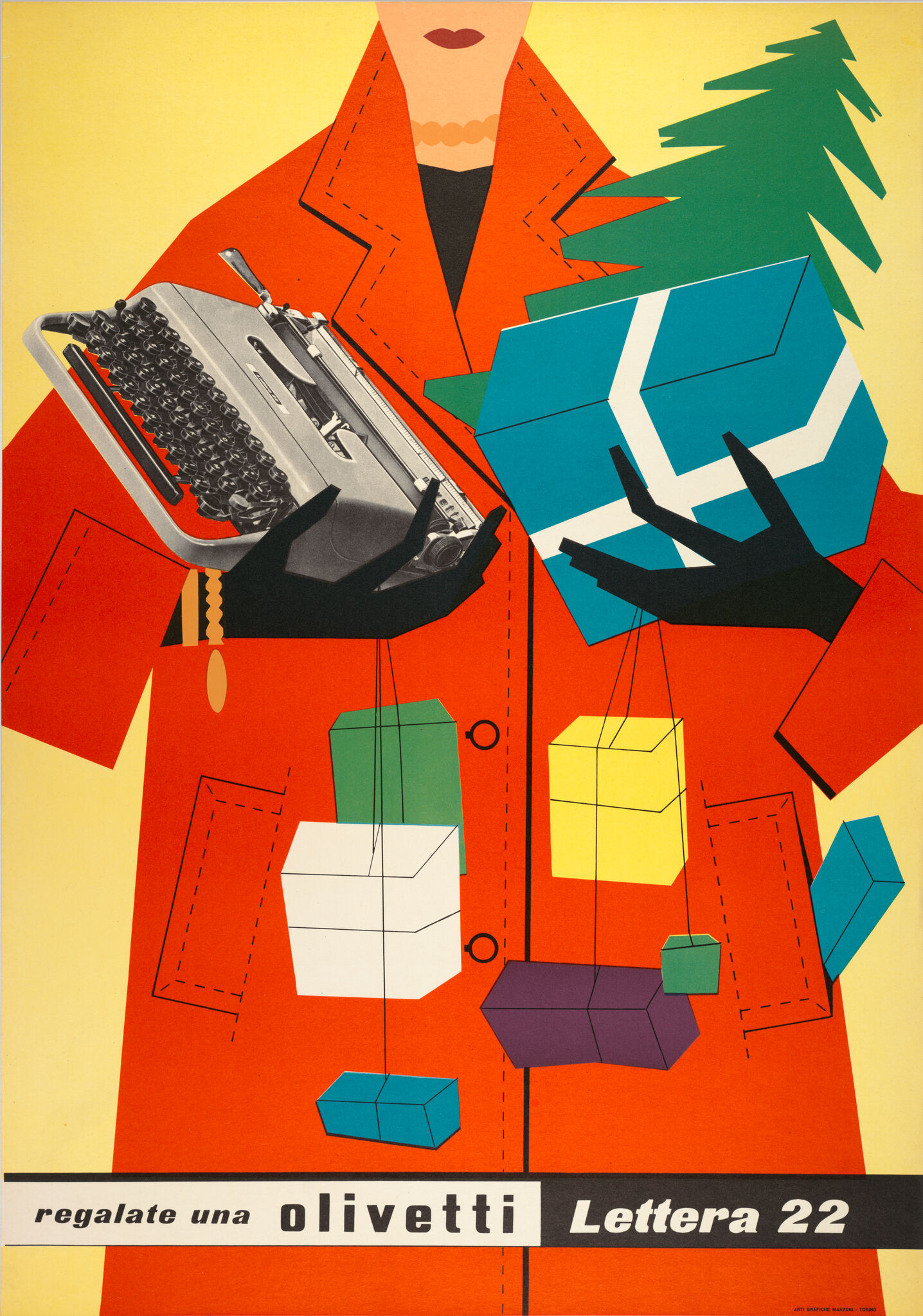 Egidio Bonfante, Olivetti Lettera 22 poster, 1953 · SFMOMA