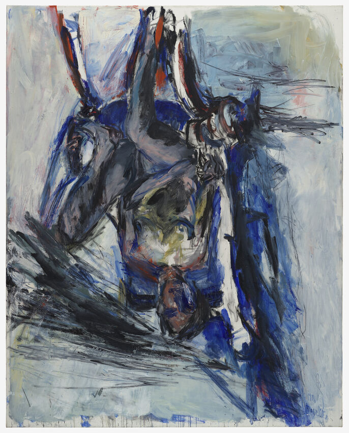 Georg Baselitz, Elke im Lehnstuhl (Elke in Armchair), 1976 · SFMOMA