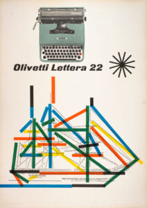 Giovanni Pintori, Olivetti Lettera 22 poster, 1955 · SFMOMA