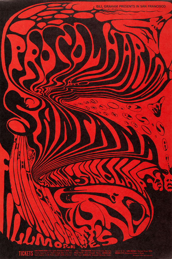 Lee Conklin, Procol Harum, Santana; Fillmore West, October 31