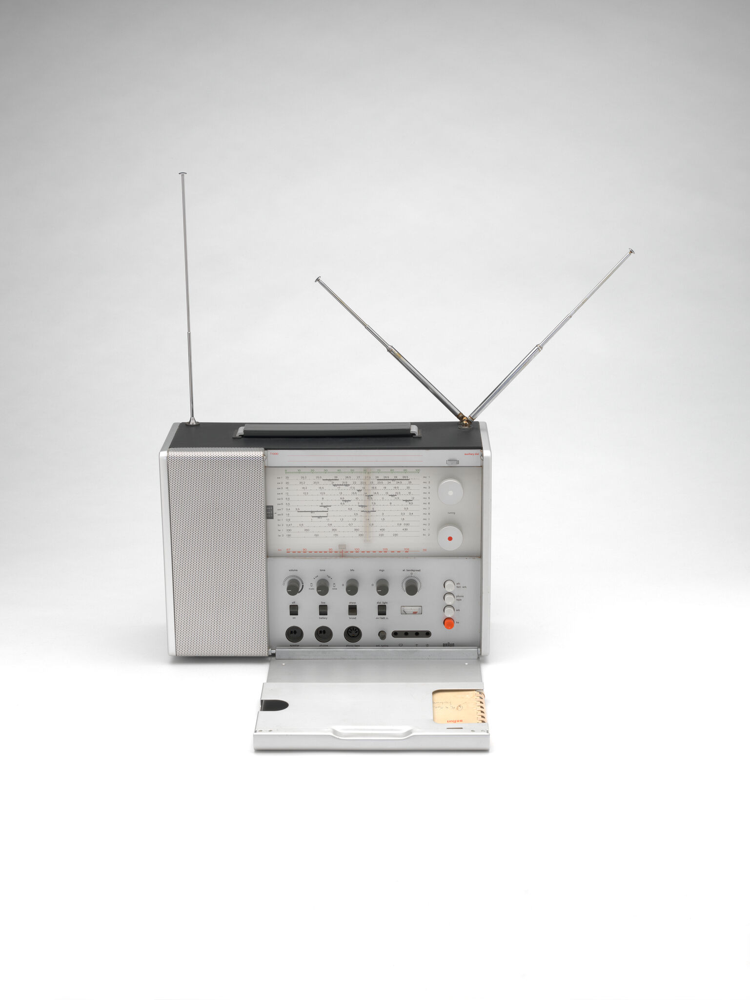 BRAUN T1000 ラジオ ブラウン Dieter Rams MoMA収蔵 Dieter Rams, Braun T 1000 radio, 1963 · SFMOMA