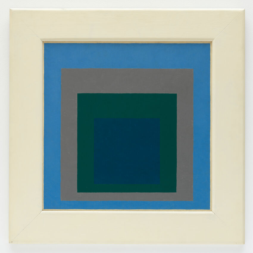 ジョセフ・アルバーツ 「 Homage To The Square」額付き Josef Albers, Homage to the Square: Secluded, 1951 · SFMOMA